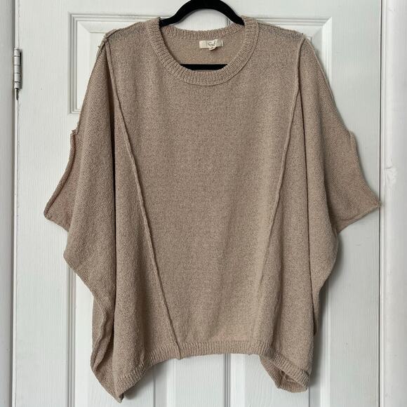 Easel Exposed Seam Dolman Sweater - Size S - Picture 1 of 7